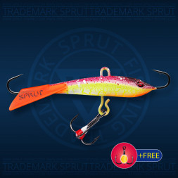 Балансир рыболовный для зимней рыбалки Sprut Tanpo №7 18г 65мм WVSPK-UV+тр. с ф/к