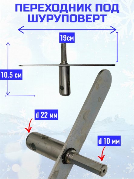 Адаптер Rodstars с планкой 22мм
