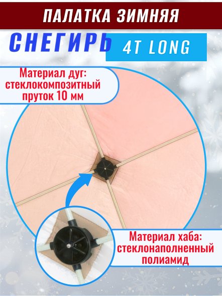 Палатка Снегирь 4Т long