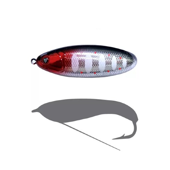 Блесна - незацепляйка SPRUT Bloody Woody Weedless Spoon 70S 15г/RHTR