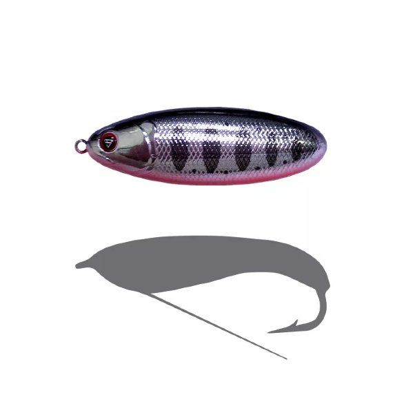Блесна - незацепляйка SPRUT Bloody Woody Weedless Spoon 70S 15г/SBKTR