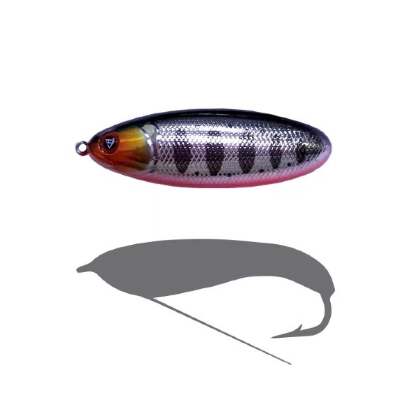 Блесна - незацепляйка SPRUT Bloody Woody Weedless Spoon 70S 15г/SBKTR1