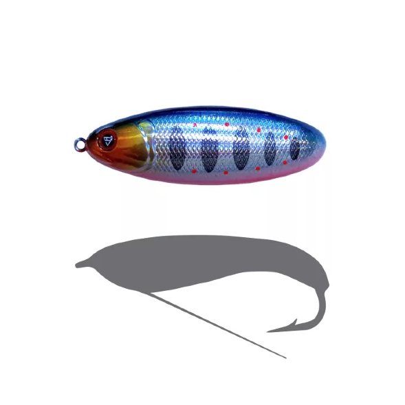 Блесна - незацепляйка SPRUT Bloody Woody Weedless Spoon 70S 15г/SBTR1