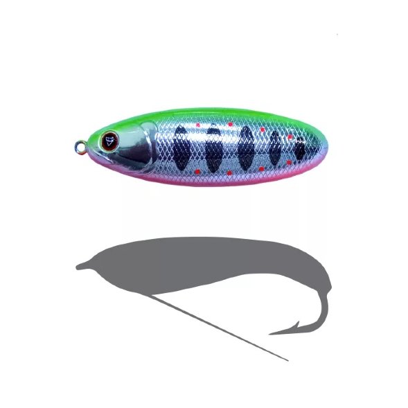 Блесна - незацепляйка SPRUT Bloody Woody Weedless Spoon 70S 15г/SLTR